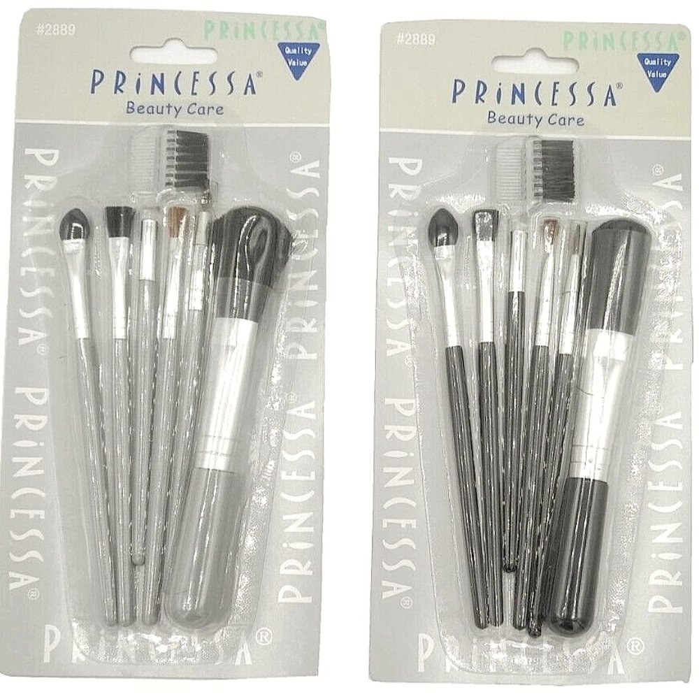 Princessa Beauty Care 6-Piece Makeup Brush Cosmetic Kit Set #2889